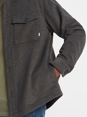 Tog 24 Grey/Dark Indigo Blue Check Foxton Shacket - Image 8 of 9