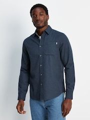 Tog 24 Blue Marl Markham Flannel Shirt - Image 1 of 8