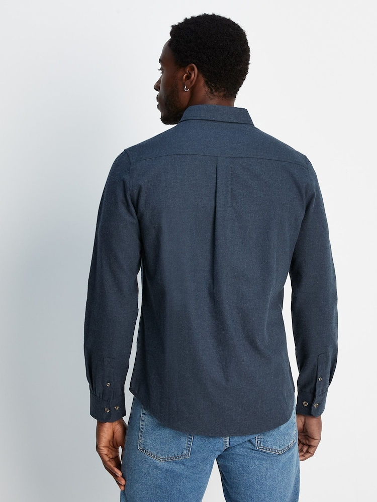 Tog 24 Blue Marl Markham Flannel Shirt - Image 2 of 8