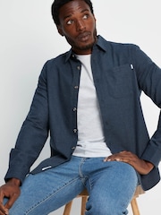 Tog 24 Blue Marl Markham Flannel Shirt - Image 5 of 8