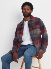 Tog 24 Dark Indigo Blue Check Foxton Shacket - Image 6 of 10