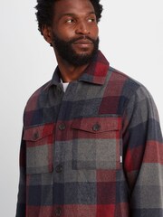 Tog 24 Dark Indigo Blue Check Foxton Shacket - Image 9 of 10