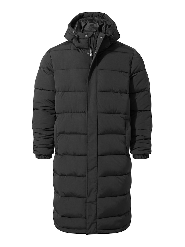 Tog 24 Black Langrick Long Padded Coat Jacket - Image 12 of 12