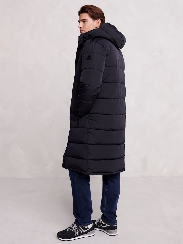 Tog 24 Black Langrick Long Padded Coat Jacket - Image 2 of 12