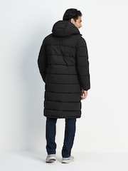 Tog 24 Black Langrick Long Padded Coat Jacket - Image 5 of 12