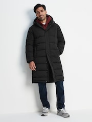 Tog 24 Black Langrick Long Padded Coat Jacket - Image 7 of 12