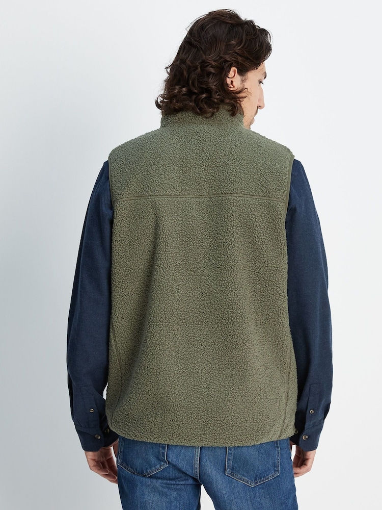 Tog 24 Green Mackay Sherpa Fleece Gilet - Image 2 of 8