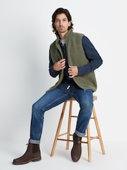 Tog 24 Green Mackay Sherpa Fleece Gilet - Image 4 of 8