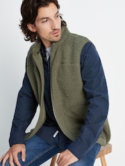 Tog 24 Green Mackay Sherpa Fleece Gilet - Image 5 of 8