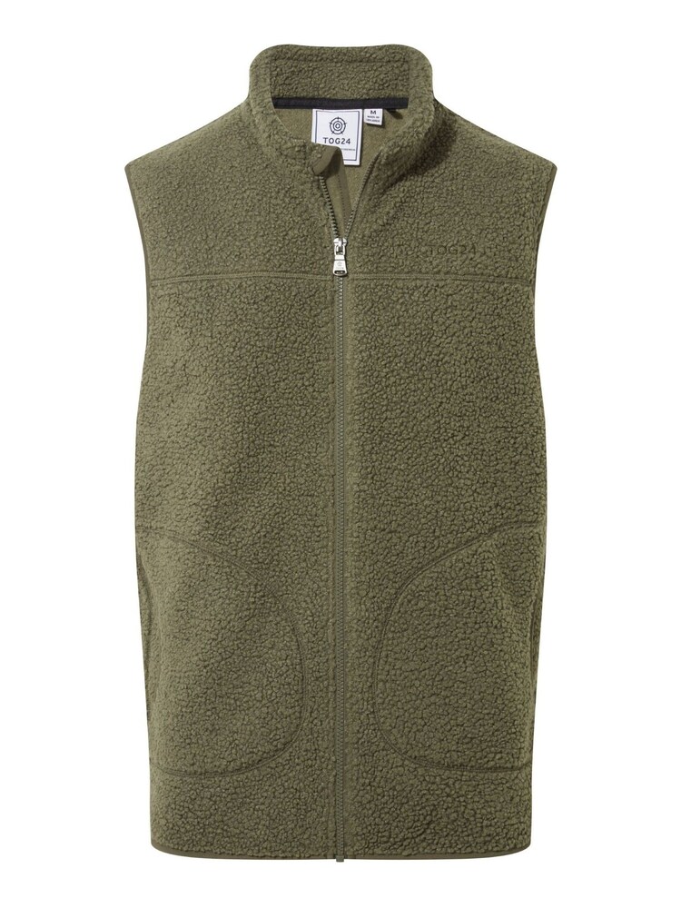 Tog 24 Green Mackay Sherpa Fleece Gilet - Image 8 of 8
