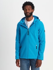 Blau/Weiß - Tog 24 Feizor Softshell-Kapuzenjacke, wasserdicht - Bild 3 von 9