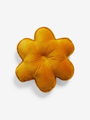 Ochre Yellow Standard Daisy 3D Cushion - Image 4 of 5