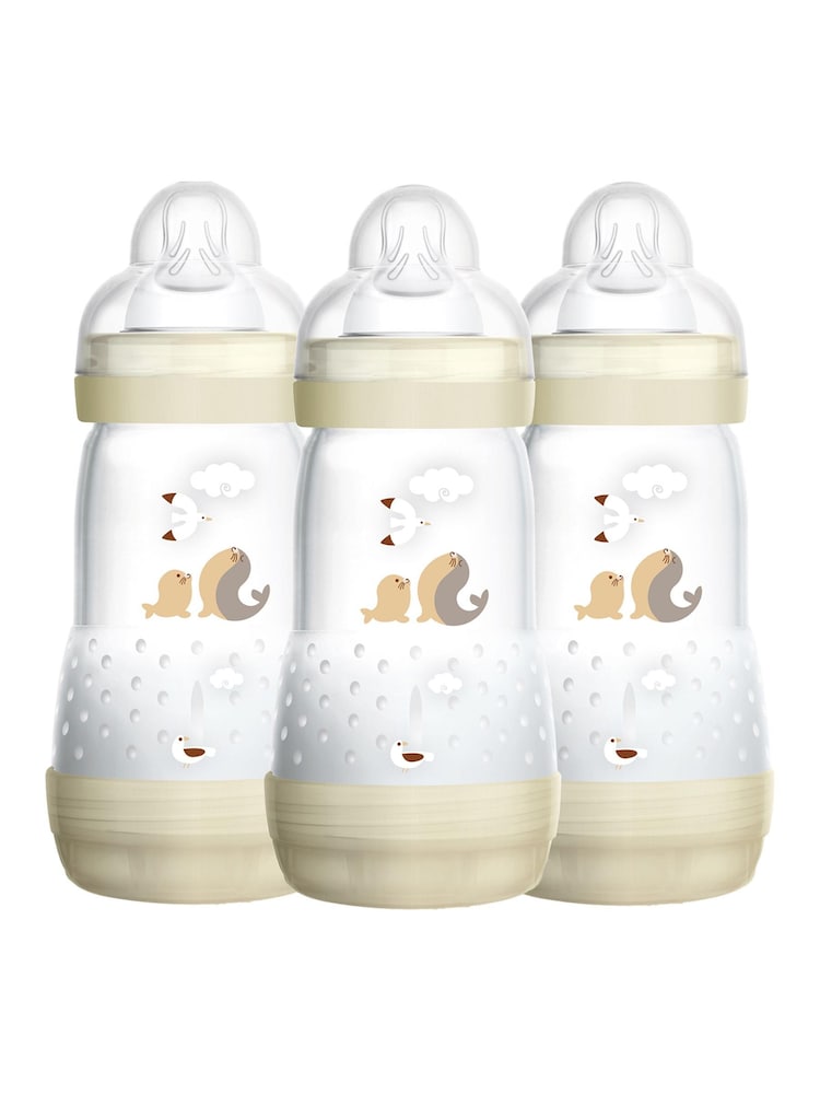 MAM 3 Pack Anti-Colic 260ml Bottles - Image 1 of 3
