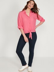 M&Co Pink Tie Front Blouse - Image 3 of 5