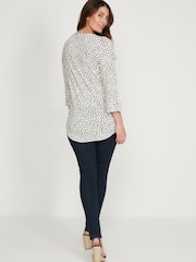 M&co Top mit Dalmatinermuster, Weiss - Bild 2 von 5