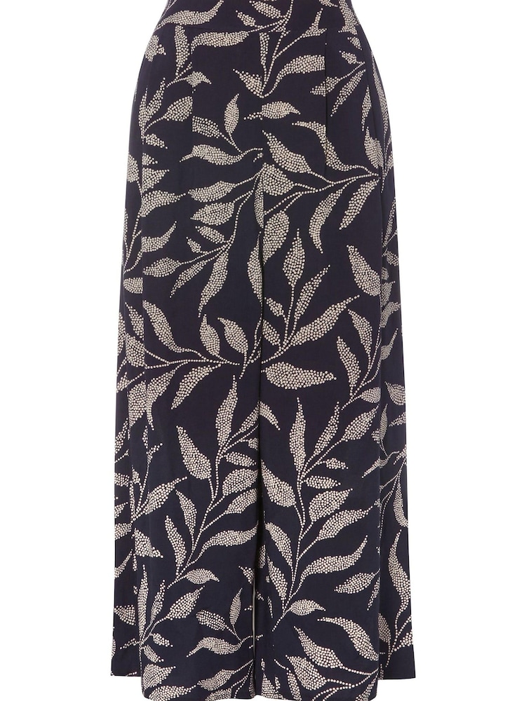 M&co Hosenrock mit Blätterprint, Blau - Bild 5 von 5