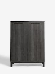 Black Bronx Oak Effect Drinks Cabinet - Image 7 of 10