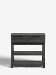 Black Bronx Oak Effect Slim Console - Image 9 of 9