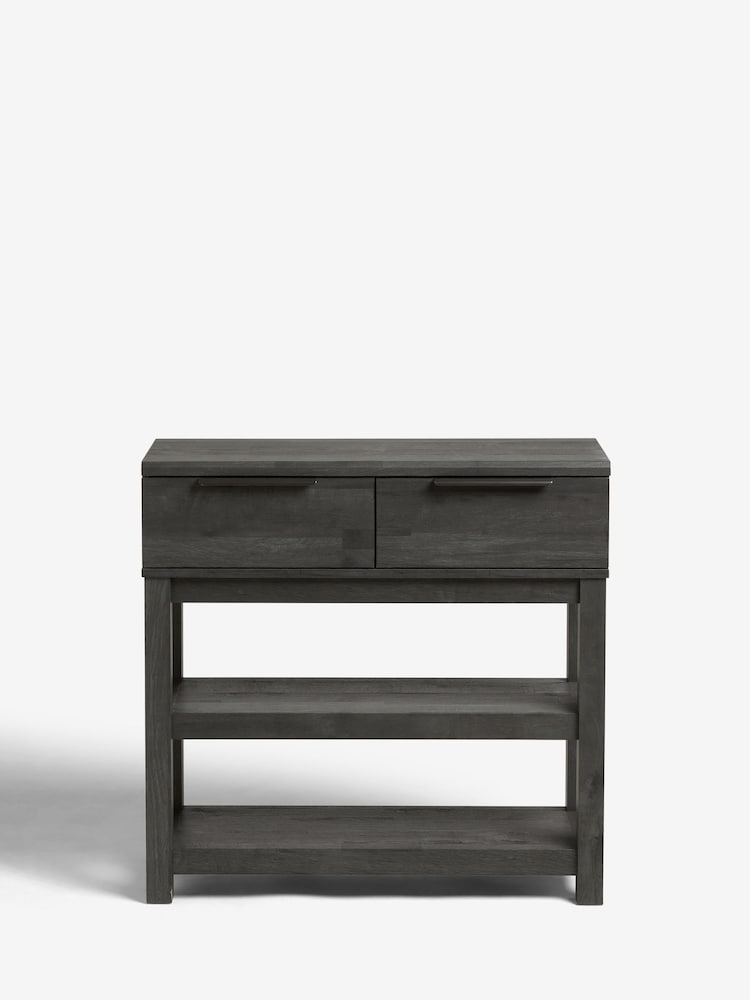 Black Bronx Oak Effect Slim Console - Image 9 of 9