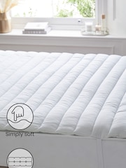 White Simply Soft Deep Fill Mattress Protector - Image 2 of 2