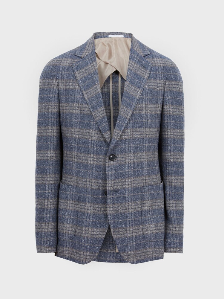 Reiss Airforce Blue Bloomsbury Wool-Silk Blend Slim Fit Blazer - Image 2 of 11