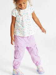 Purple Cargo Pocket Trousers (3mths-7yrs) - Image 3 of 6