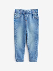 Pink/Blue 2 Pack Elasticated Waist Jeggings (3mths-7yrs) - Image 3 of 4