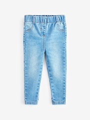 Bright Blue 1 Pack Elasticated Waist Jeggings (3mths-7yrs) - Image 1 of 2