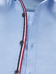 Blue Long Sleeve Trimmed Oxford Shirt (3mths-7yrs) - Image 7 of 7