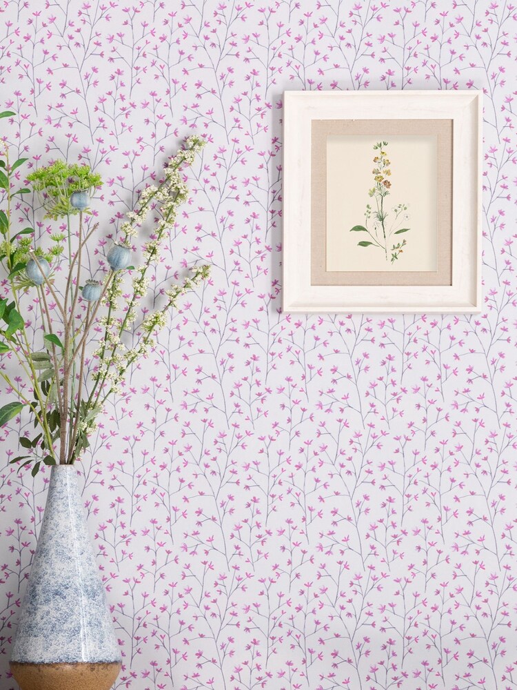 Voyage Yellow Bonnie Flower Birch Framed Print - Image 1 of 2