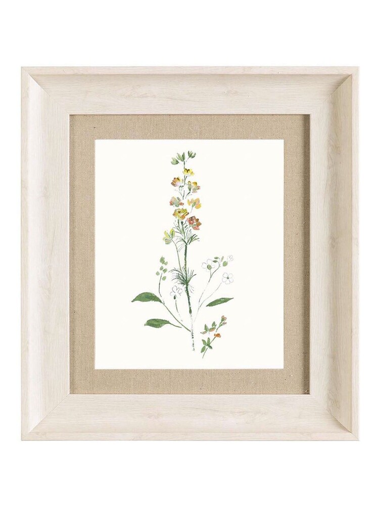 Voyage Yellow Bonnie Flower Birch Framed Print - Image 2 of 2