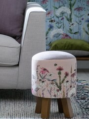 Voyage Blush Pink Monty Hermione Footstool - Image 2 of 3