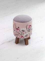Voyage Blush Pink Monty Hermione Footstool - Image 3 of 3