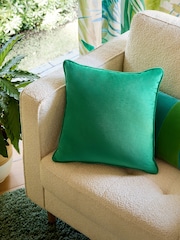 Bright Green 59 x 59cm Matte Velvet Cushion - Image 1 of 5