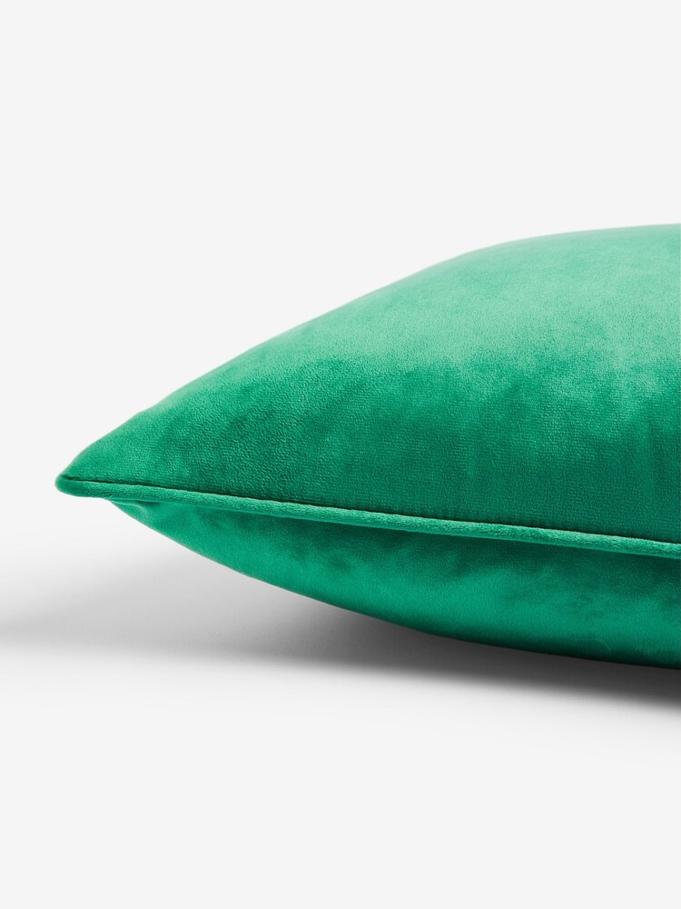 Bright Green 59 x 59cm Matte Velvet Cushion - Image 2 of 5