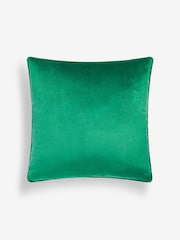 Bright Green 59 x 59cm Matte Velvet Cushion - Image 3 of 5