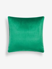 Bright Green 59 x 59cm Matte Velvet Cushion - Image 5 of 5