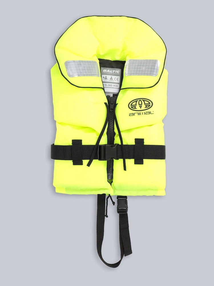 Animal Yellow Kids Split Front Life Jacket - Image 1 of 5