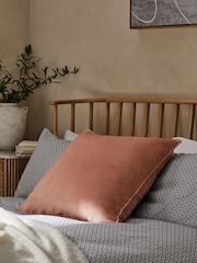 Peach Pink 59 x 59cm Matte Velvet Cushion - Image 1 of 6