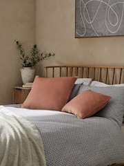 Peach Pink 59 x 59cm Matte Velvet Cushion - Image 2 of 6
