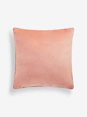 Peach Pink 59 x 59cm Matte Velvet Cushion - Image 5 of 6