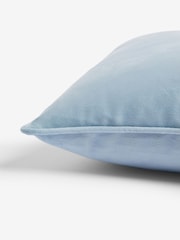 Blue 43 x 43cm Matte Velvet Cushion - Image 5 of 5