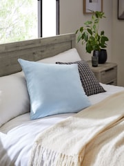 Blue 59 x 59cm Matte Velvet Cushion - Image 1 of 5