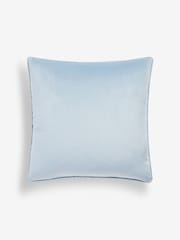 Blue 59 x 59cm Matte Velvet Cushion - Image 2 of 5