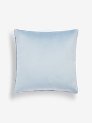 Blue 59 x 59cm Matte Velvet Cushion - Image 3 of 5