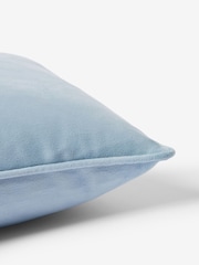 Blue 59 x 59cm Matte Velvet Cushion - Image 5 of 5