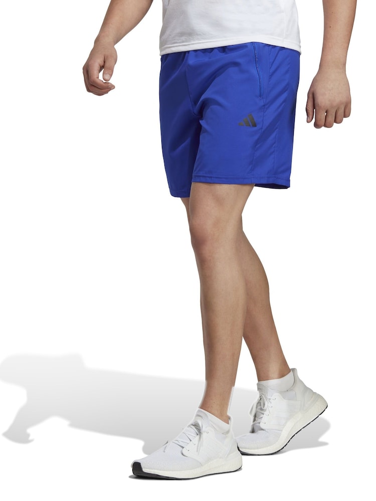 adidas Bright Blue Train Essentials Woven Training Shorts - Image 1 of 6