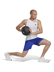 adidas Bright Blue Train Essentials Woven Training Shorts - Image 3 of 6