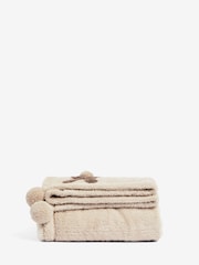 Neutral Base Cosy Bunny Appliqué Throw - Image 5 of 5