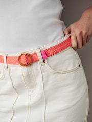Pink - Skinny Bastgürtel - Bild 2 von 4